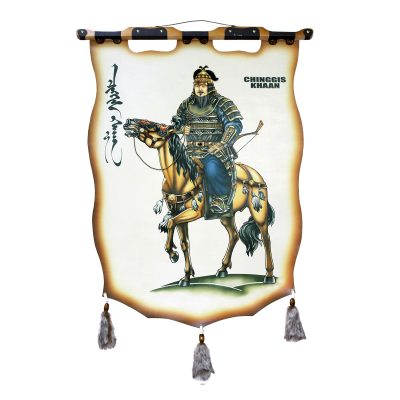 Чингис Хаан с лошадью